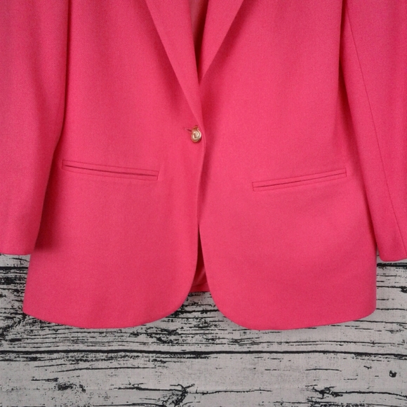 💯Wool single breasted one button oversized blazer - Picture 5 of 8